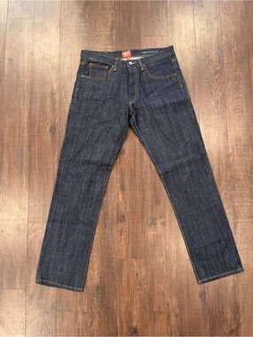 Obey Propaganda Mens 32 Dark Wash Blue Straight Leg Jeans Workwear Streetwear
